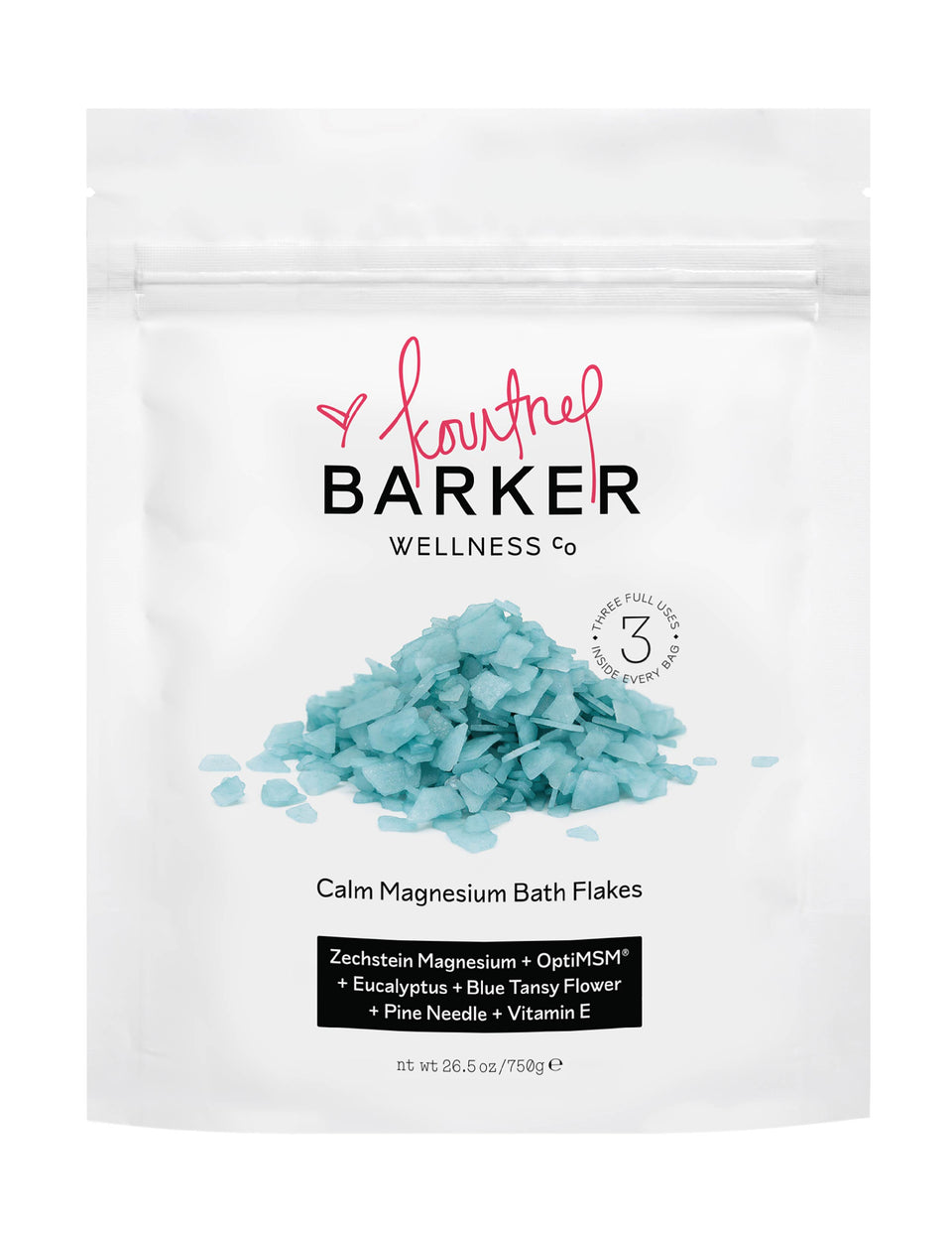 Kourtney x Barker Wellness - Calm Magnesium Bath Flakes - Case