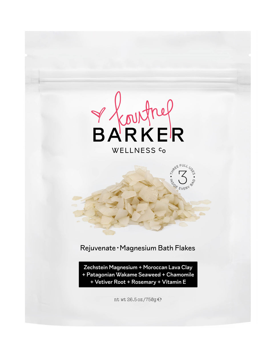 Kourtney x Barker Wellness - Rejuvenate Magnesium Bath Flakes - Case