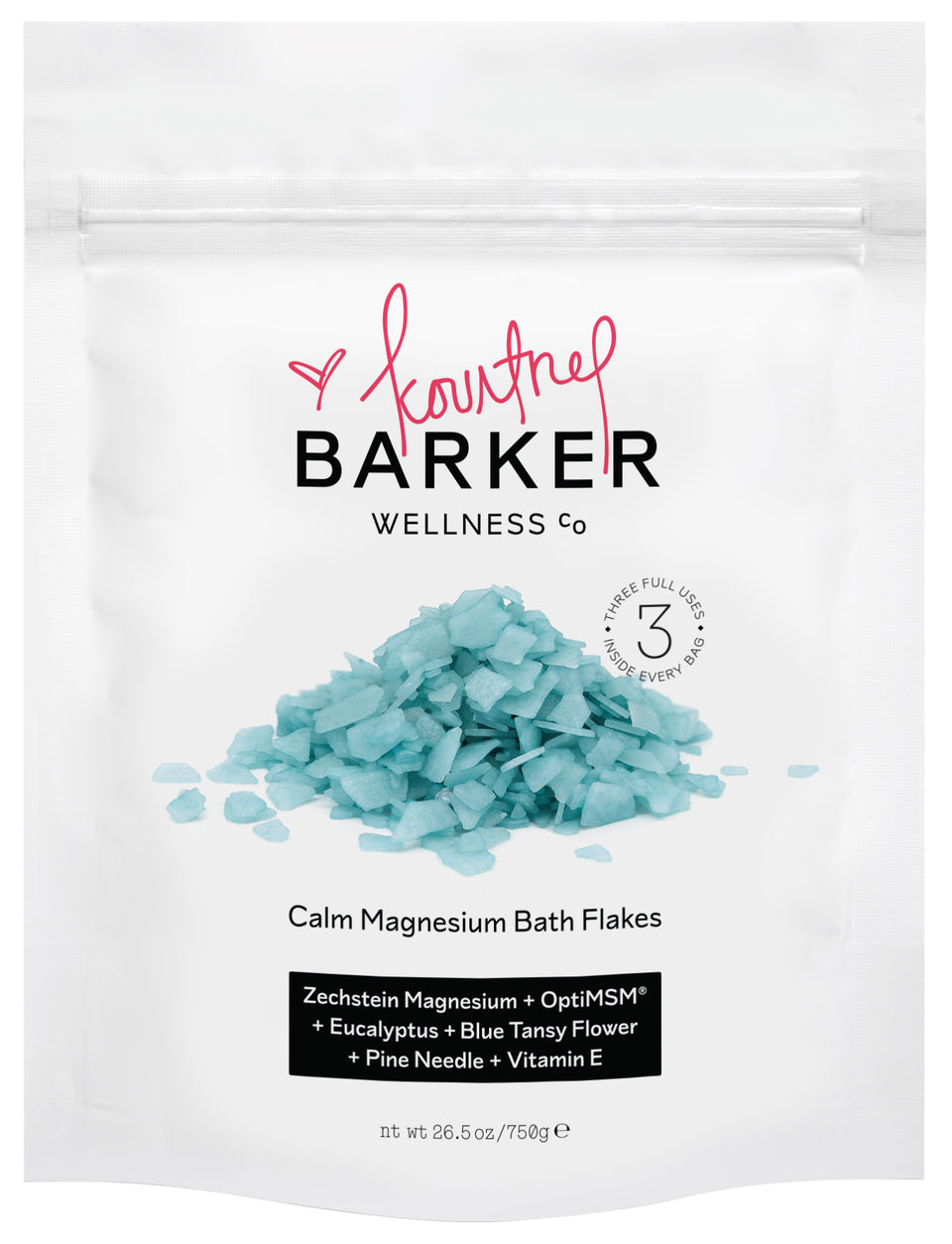 Kourtney x Barker Wellness - Calm Magnesium Bath Flakes (Case)
